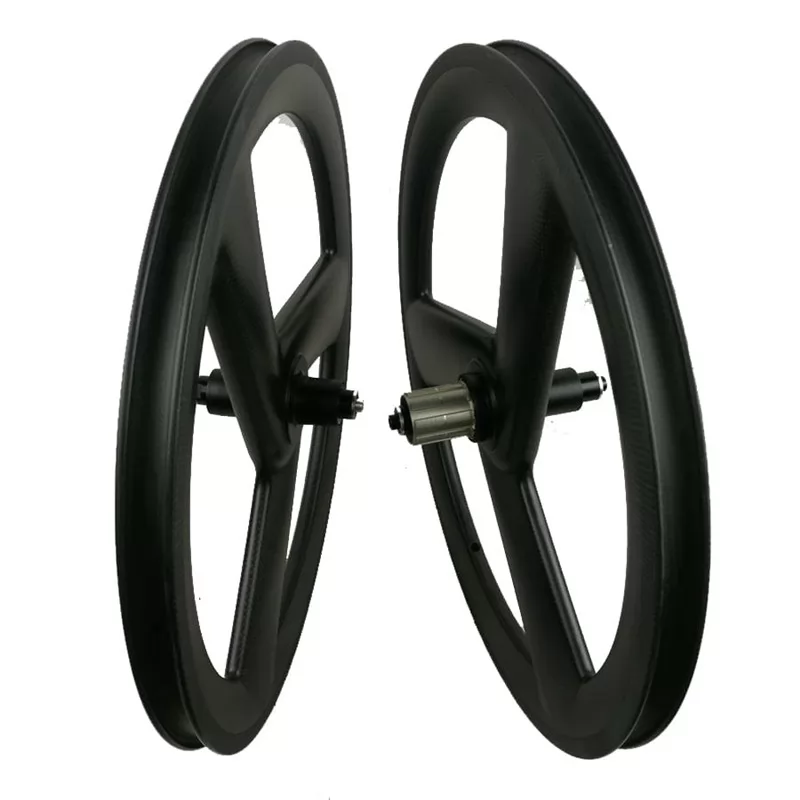 carbon tri spoke front wheel